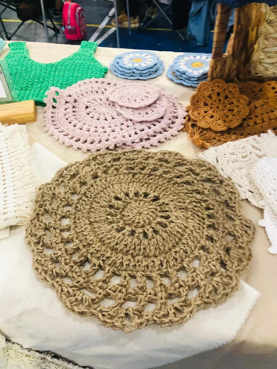 Carpeta yute ovalado
