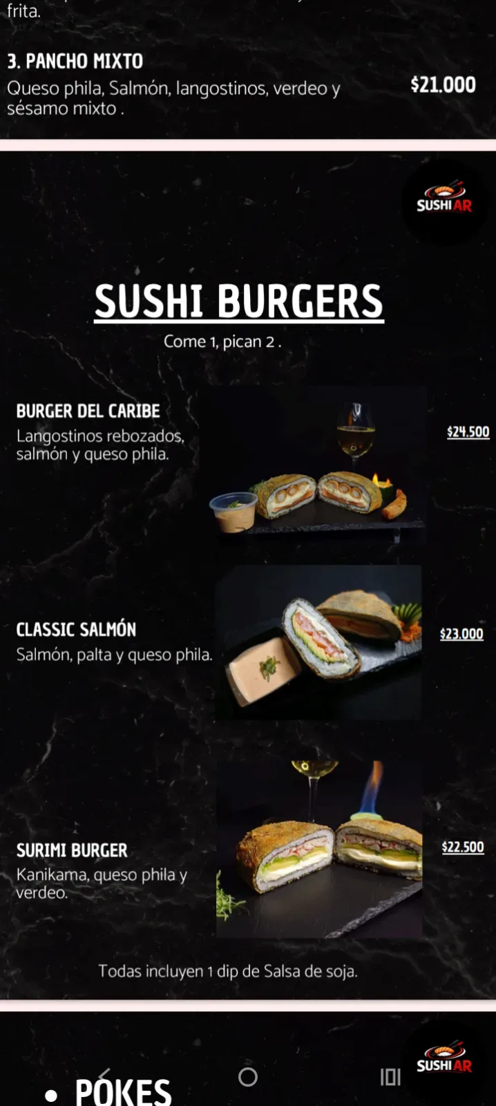 Sushi burger classic